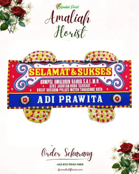 Papan Bunga Ucapan Selamat Bunaken